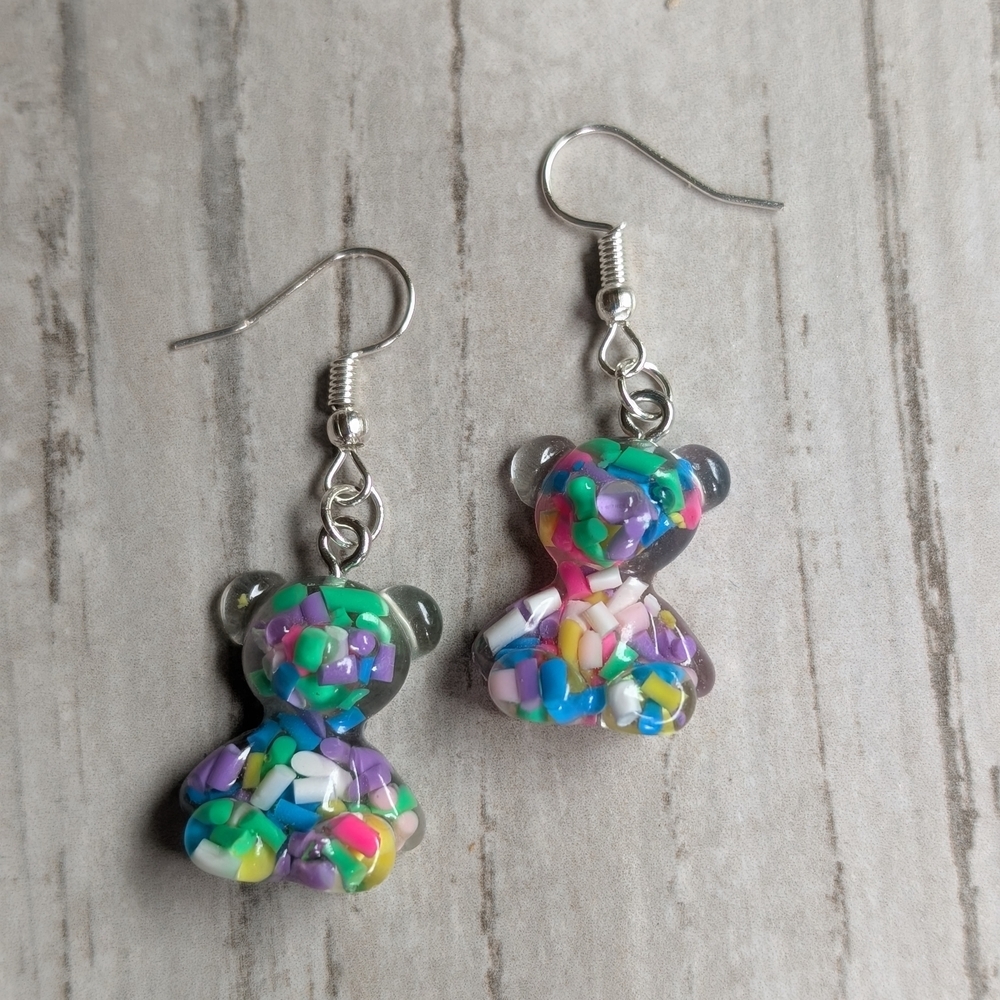 Rainbow Bear Earrings